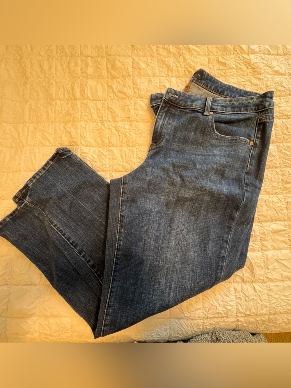 Talbots Dark Blue Straight-Leg Jeans